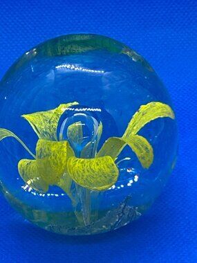 Yellow Lily Paperweight